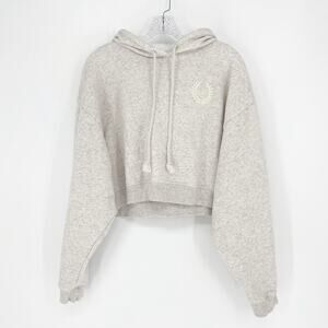 Pink Victora's Secret Cropped Sweatshirt Size XL